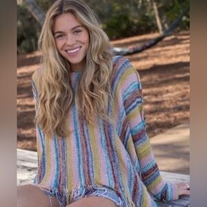 Natural Life Santa Fe Fringe Pullover NWT